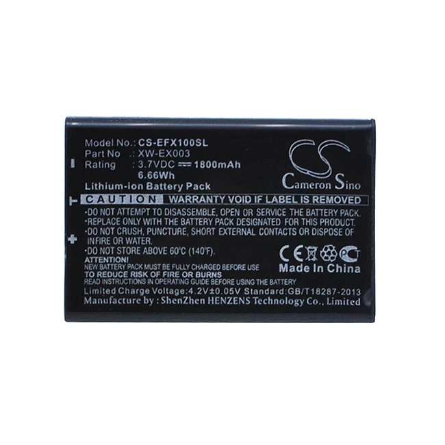 

Cameron Sino 1800mAh Battery For EXFO CGA-E/111GAE GP-1001 XW-EX003 AXS-100 AXS-110 OTDR FVA-600 FPM-600 FLS-600 FIP-400-D