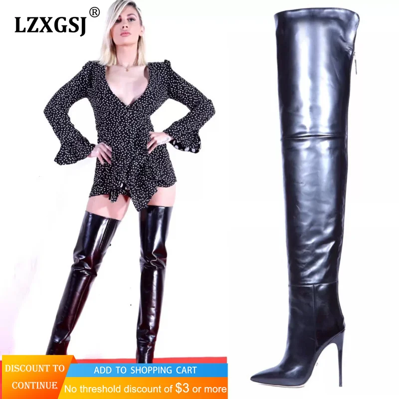 Новинка 2021 женские высокие сапоги привлекательные Женские Сапоги выше колена до
