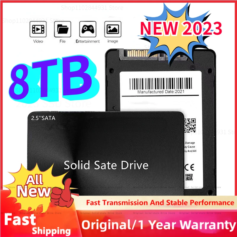 

NEW SSD Sata 4TB 2280 Hard Drive Disk Sata3 2.5 Inch 2TB TLC 500MB/s Internal Solid State Drives 1TB for Laptop and Desktop