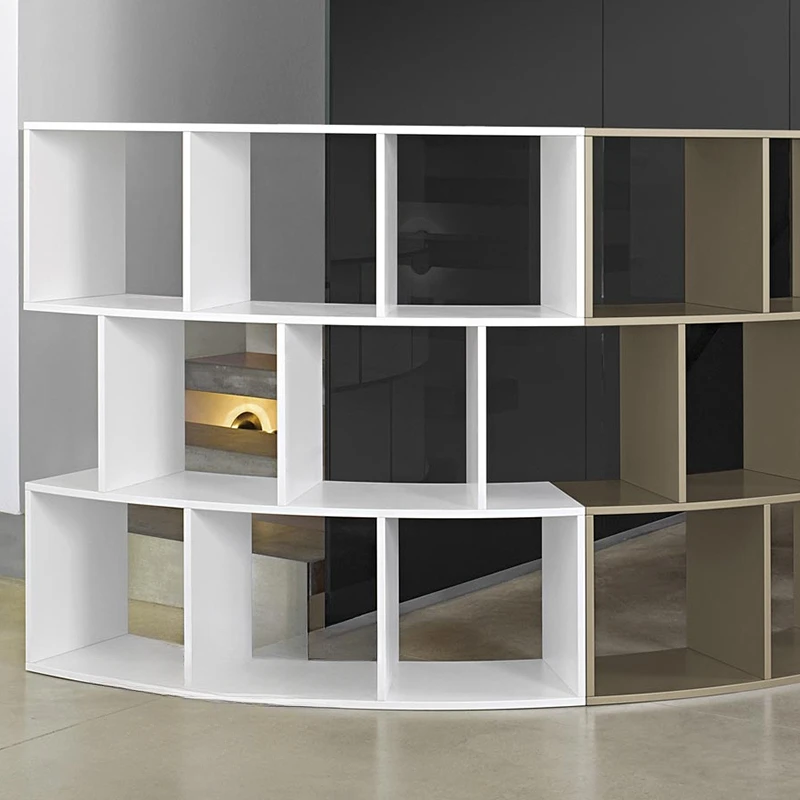 

New personalized bookshelf creative shelf, circular bookshelf partition shelf, Nordic style bookshelf customization