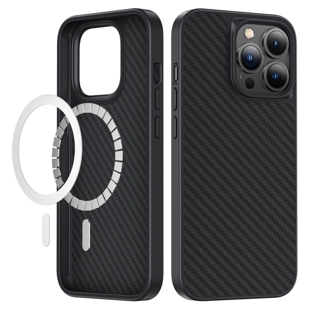 

Чехол из арамидного волокна, разработанный для iPhone 13 14 Pro Max Plus iPhone14 iPhone13 Benks, кевлар, чехол Magsafe
