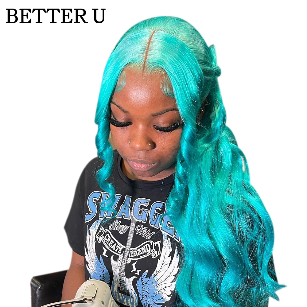 

Wear to Go Glueless Wigs Light Blue 13x6 HD Lace Front Wig Brazilian Wigs on Sale Human Hair For Women 613 Colored Wig Better U
