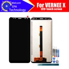 Vernee X ЖК-дисплей + кодирующий преобразователь сенсорного экрана в сборе 100% Оригинальный Новый ЖК-дисплей + сенсорный дигитайзер для Vernee X + Инструменты