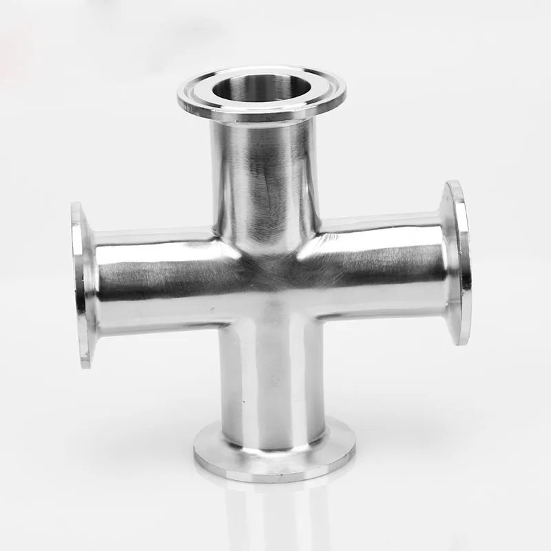 

3/4" 19mm Pipe OD x 1.5" Tri Clamp Cross 4 Ways Splitter SUS 304 Stainless Sanitary Fitting Homebrew Beer Wine