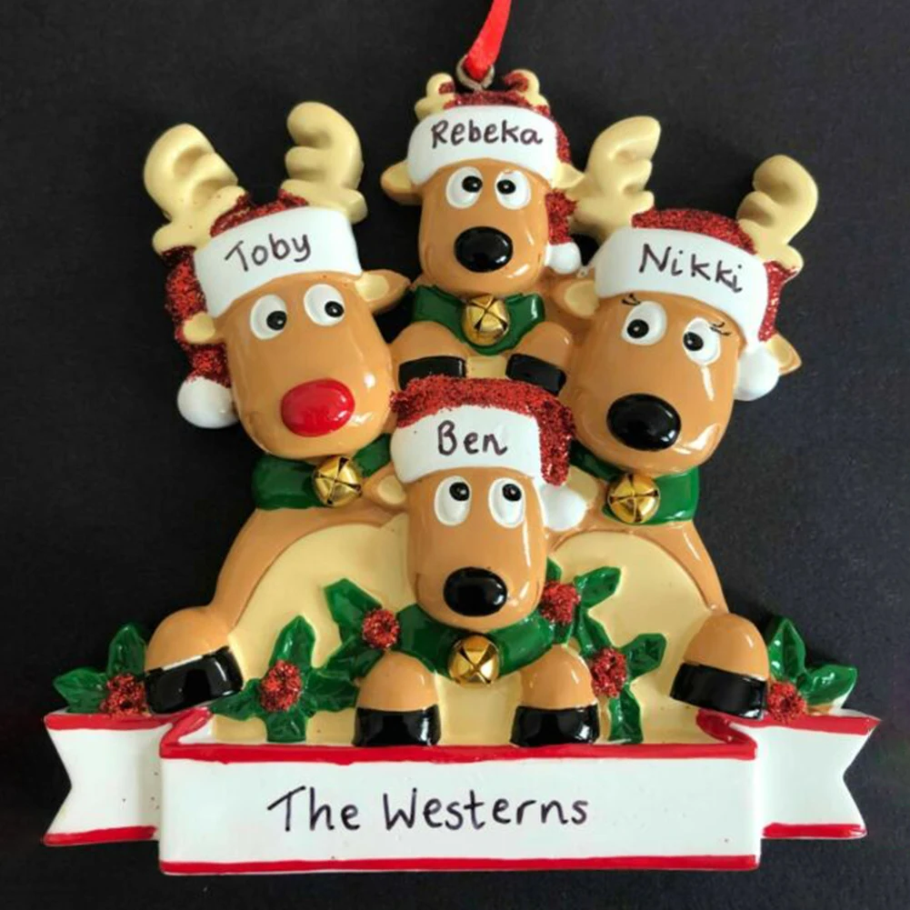 

Pendant Ornament Christmas DIY Decoration Family Family menbers Gift Hanging Reindeer Santa Tree Xmas Delicate