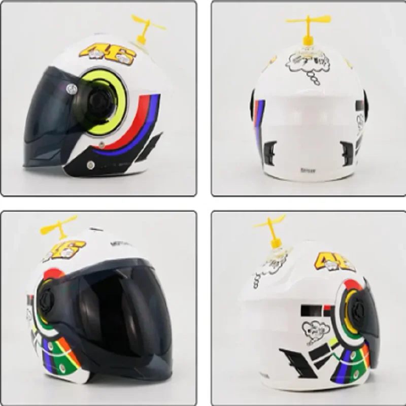 Бамбуковая стрекоза на присоске украшение для мотоциклетного шлема пропеллер