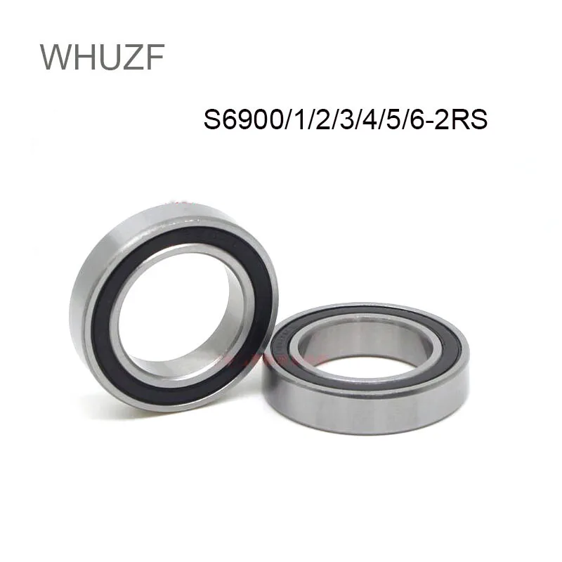 

5/10Pcs Stainless Steel Bearing S6900-2RS S6901RS S6902RS S6903RS S6904RS S6905RS S6906RS Ball Bearing ABEC-7 Ball Bearing RS