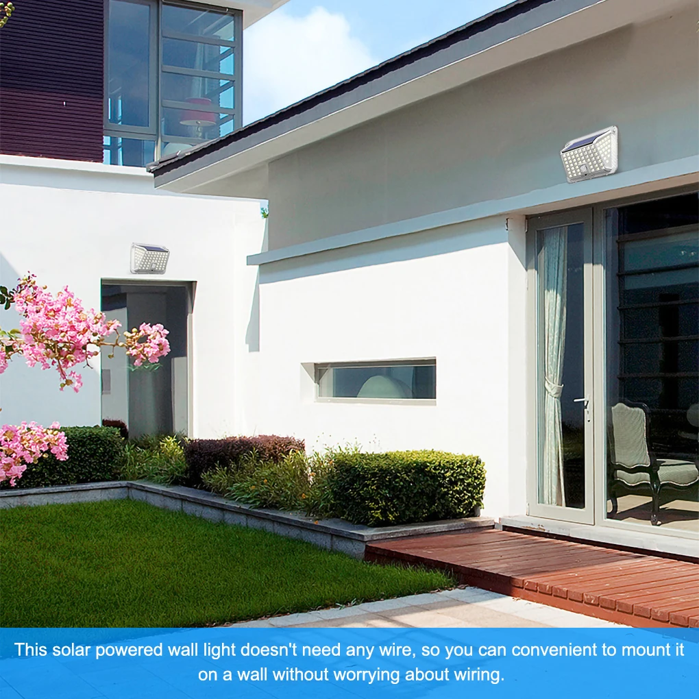 

Уличный светодиодный настенный светильник на солнечной батарее, индукционный водонепроницаемый перезаряжаемый автоматический беспровод...