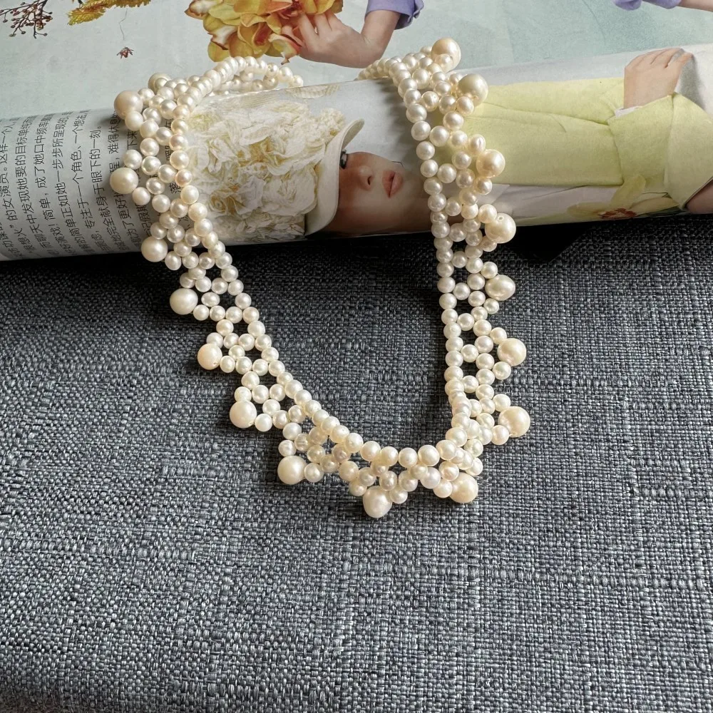 Высокое национальное приливное темпераментное свадебное кружево ручной работы