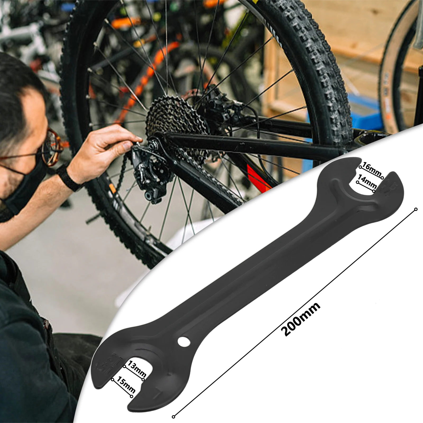 Repair Your Bike's Axle Hub with Confidence This Heat Treated Carbon Steel Cone Wrench Tool 13/14/15/16mm