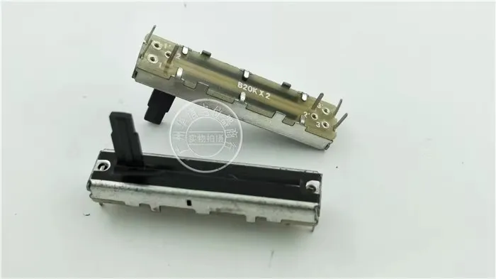 2 шт. SC-302G 45 мм ЭКВАЛИЗАТОР ФЕЙДЕР ДУПЛЕКС МОТЕНТИОМЕТР B20K С СЕМЕШАННЫМ ШАНТОМ