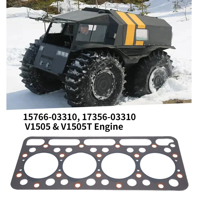 Engine Cylinder Head Gasket 15766-03310 17356-03310 For Kubota V1505 &amp V1505T