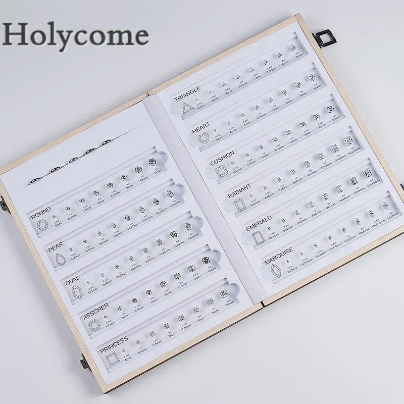 Holycome Набор таблиц отличий 5А с кубическим цирконием и бриллиантом в каратах