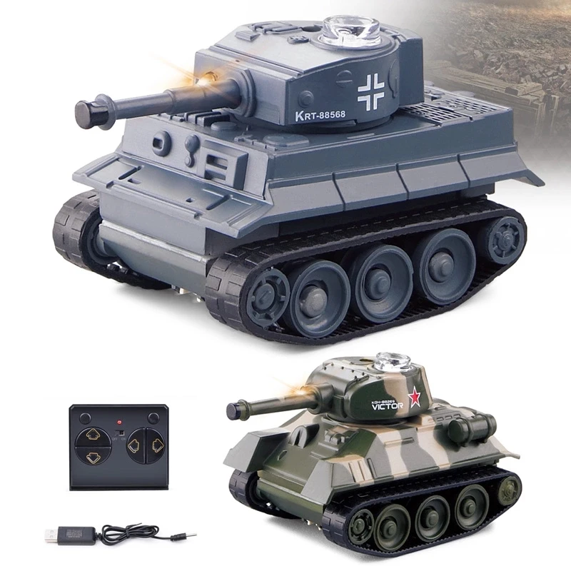 

4CH Mini RC Tank Model Electronic Radio Control Vehicle Portable Pocket Tanks Simulation Gifts Toys for Boys