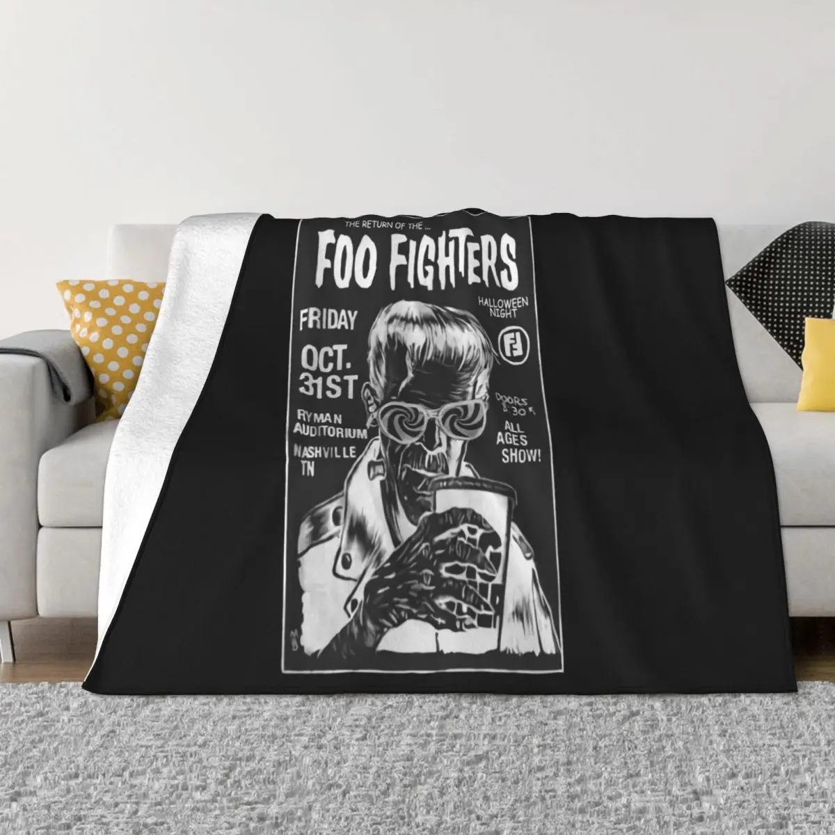 Foo Fighter Возвращение 2X большого черного крутого дизайна в китайском стиле весеннее