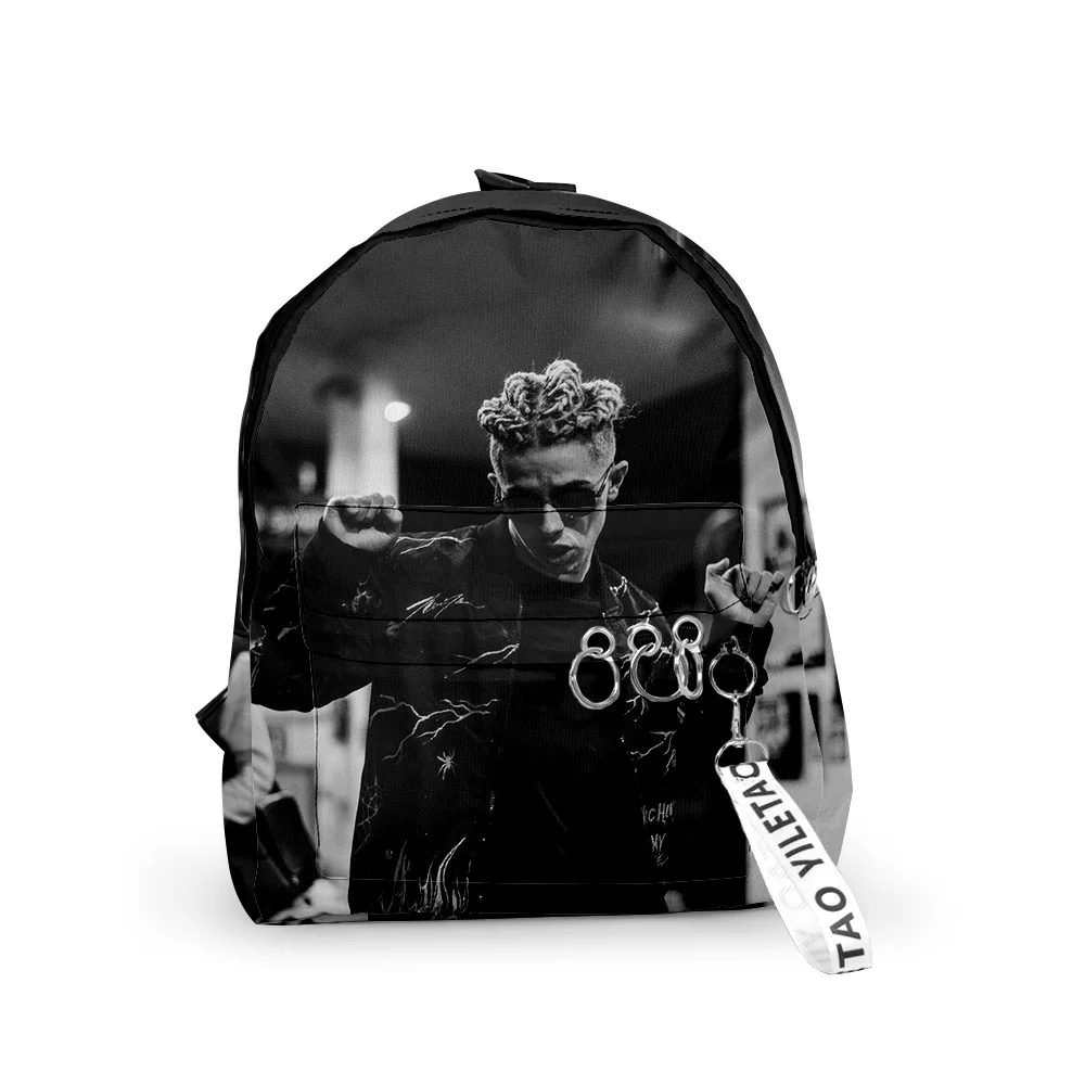 

Cartoon Michou Notebook Backpacks Boys/Girls pupil School Bags 3D Print Keychains Oxford Waterproof Funny Cute Small Backpacks