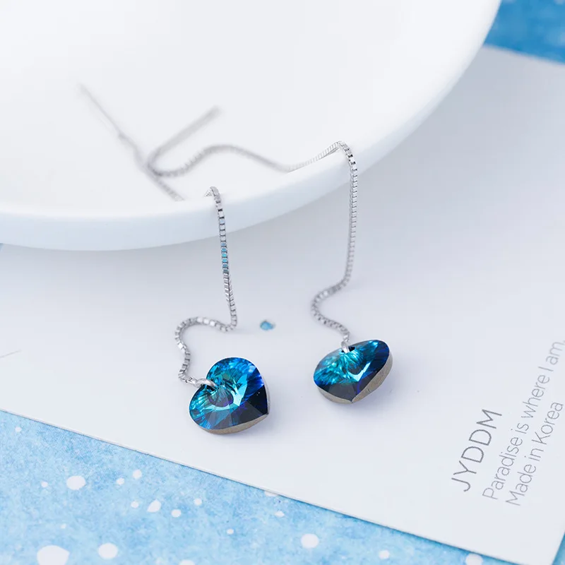 Реальный стиль 925 длинная цепочка пирсинг оригинальная модель из Австрия для