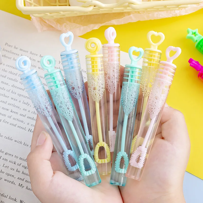 

New 10Pcs Multicolor Mini Wand Tube Bubble Soap Bottle Wedding Gifts for Guests Birthday Party Decor Baby Shower Favors Kids Toy