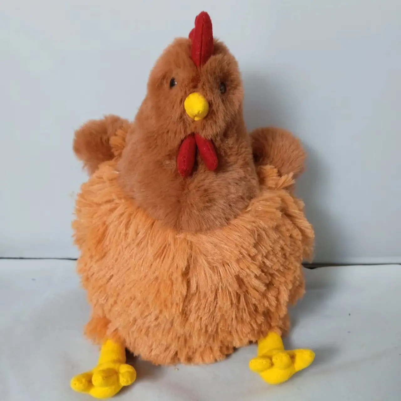 

23cm Simulation Chicken Stuffed Animal Plush Toy Kawaii Cartoon Animal Plushie Doll Creative Fluffy Dolls Birthday Gift for Kids