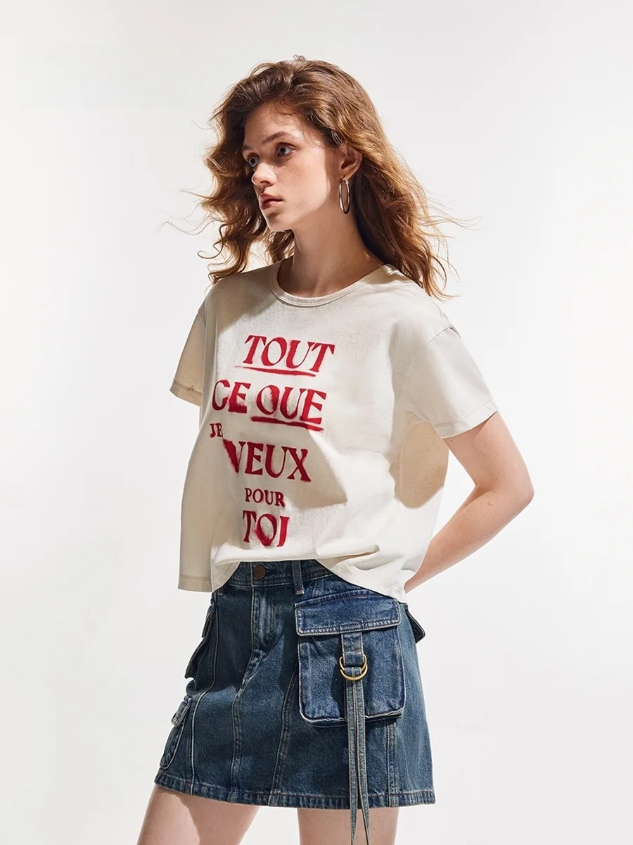 Повседневная женская футболка с круглым вырезом и короткими рукавами легкая