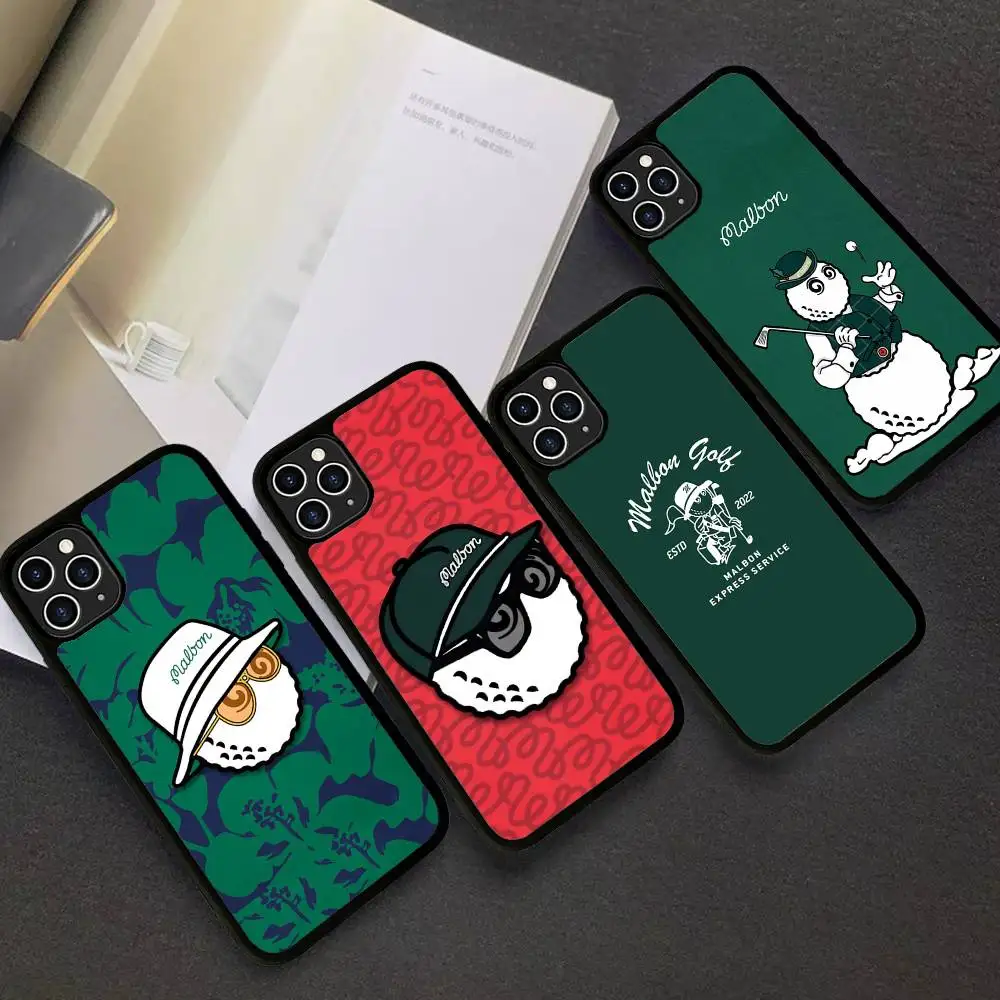 Фото Чехлы для телефонов Leisure Sports M-Malbones G-Golf для iPhone 11 12 13 14 15 16 17 Pro Max Plus, противоударные, из TPU+PC №4
