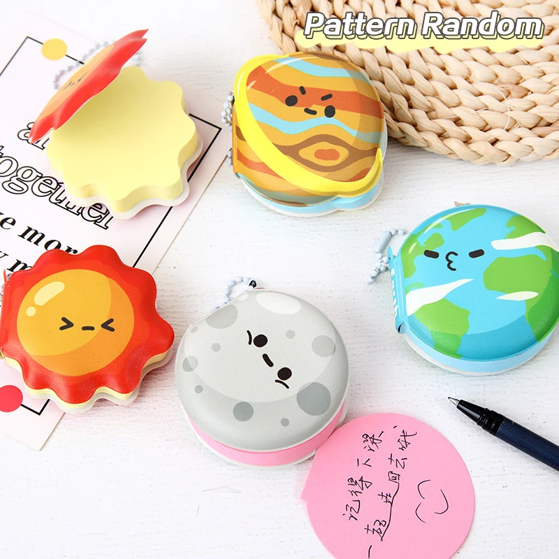 

Random Creative Planet Food Plant Decompression Sticky Note Portable Pendant Book Cute Bean Book Coloring Page Small Memo Pad