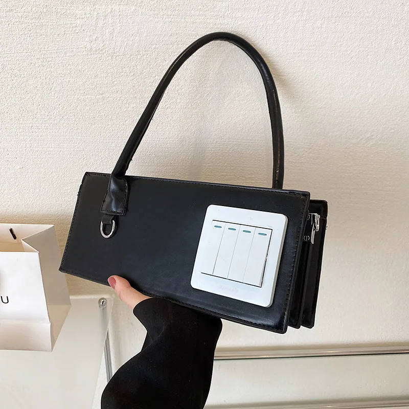 

Маленькая квадратная сумка с фирменным переключателем, уникальные стильные женские сумки на плечо, роскошные дизайнерские дамские сумочки...