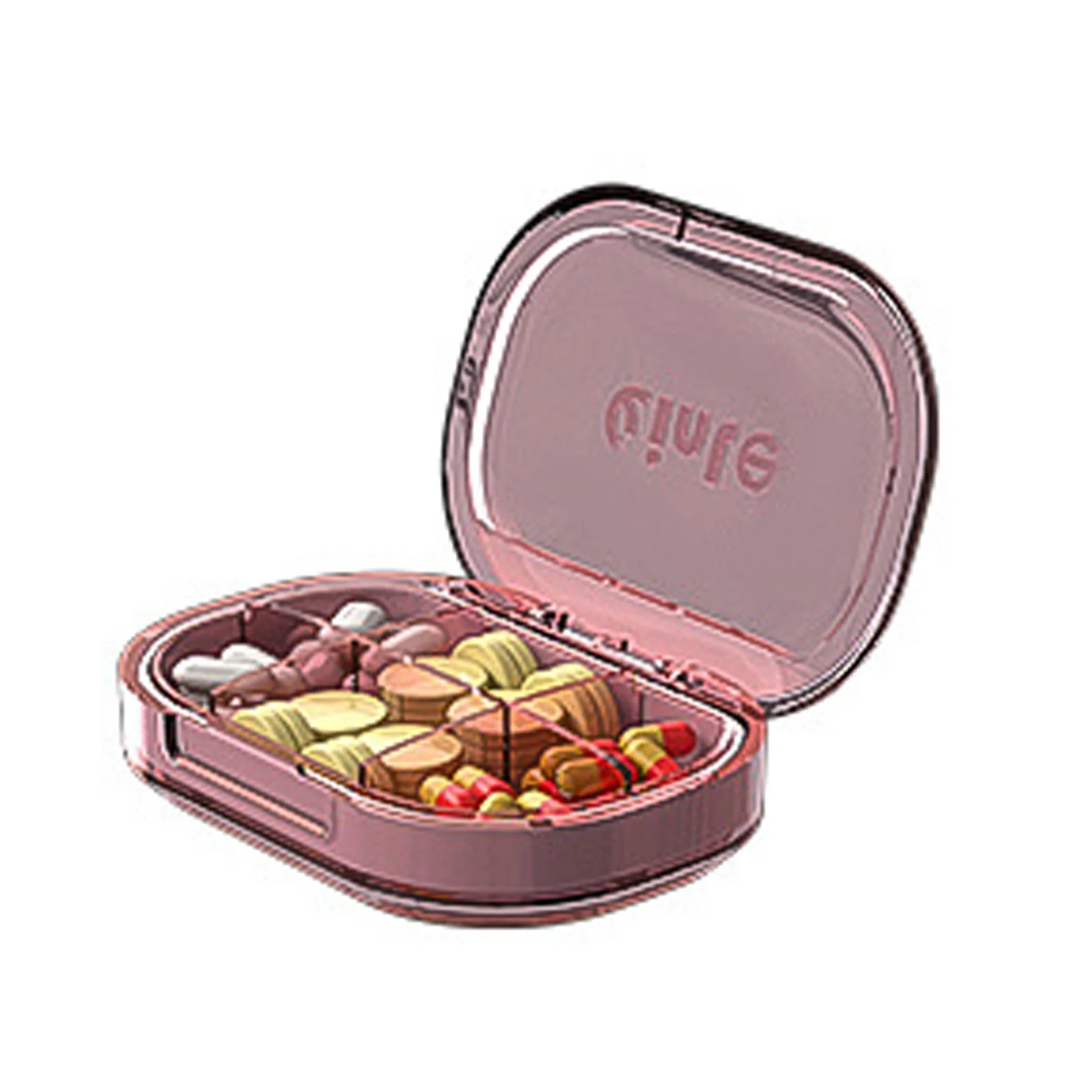 

Compartments Pill Dispenser Waterproof Compact Medication Containers To Hold Pills Cod Liver Oil Supplements And Medication