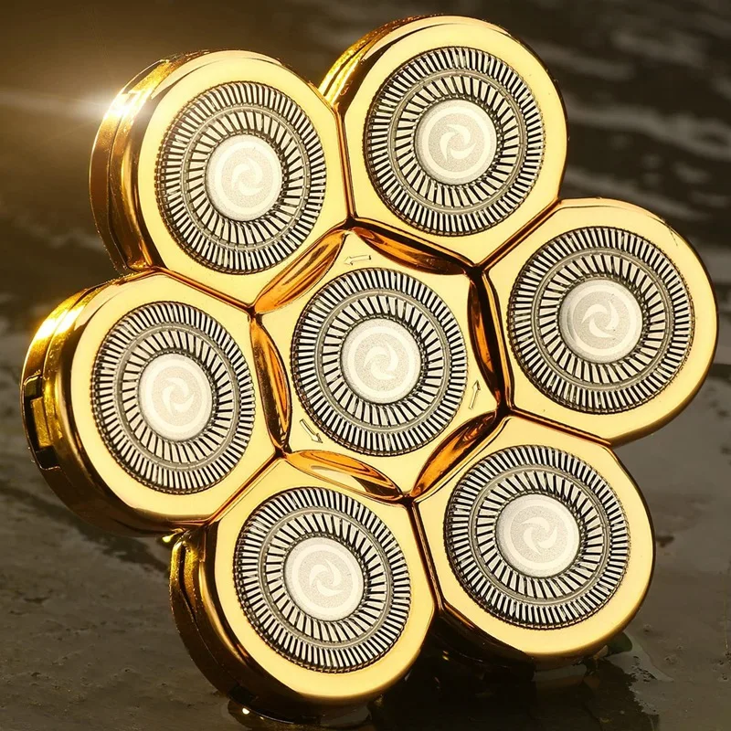 

HAEGER 7 Heads Electric Shaver Bald Head Shaver Replacement Head Easy Install Electric Razor Shaver Head For Bald And Face