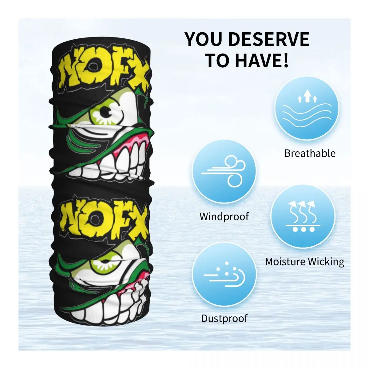 Бандана NOFX в стиле панк для мужчин и женщин шейный платок с принтом