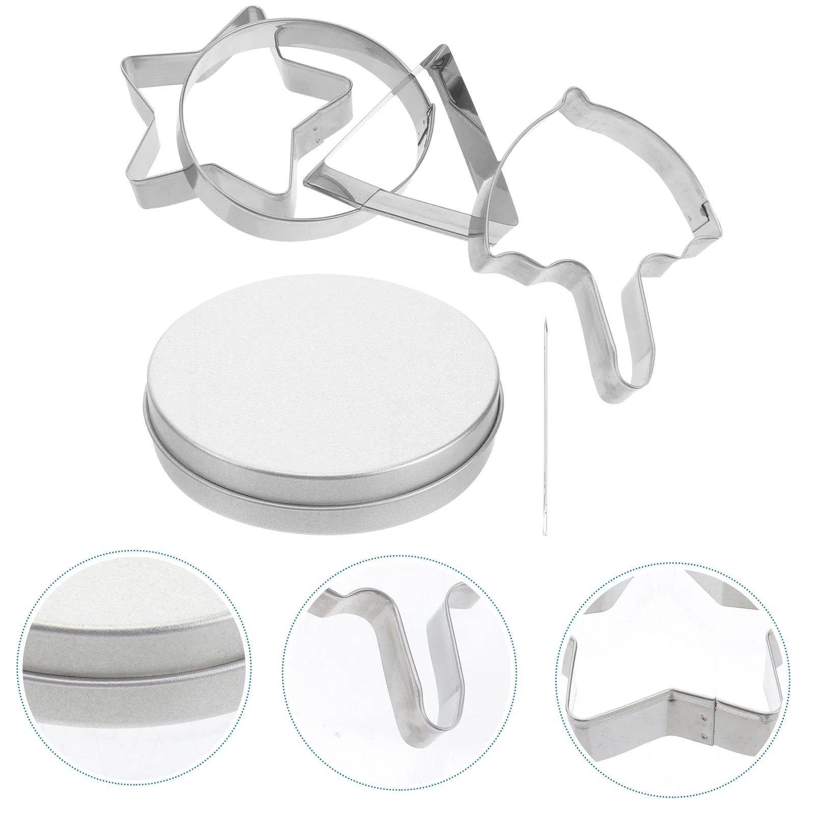 

Cookiecutter Holiday Biscuit Christmas Star Candy Mold Korean Steel Tools Stainless Maker Triangle Circle Stamper Fondant