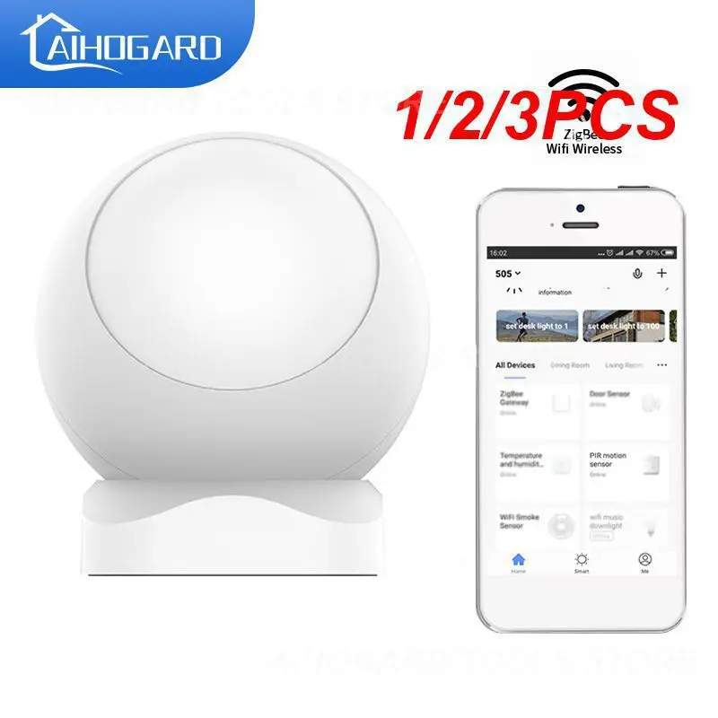 

1/2/3PCS Zigbee PIR Motion Sensor ,Tuya Wireless Infrared Detector Security Burglar Alarm Sensor，APP Control with Tuya Gateway