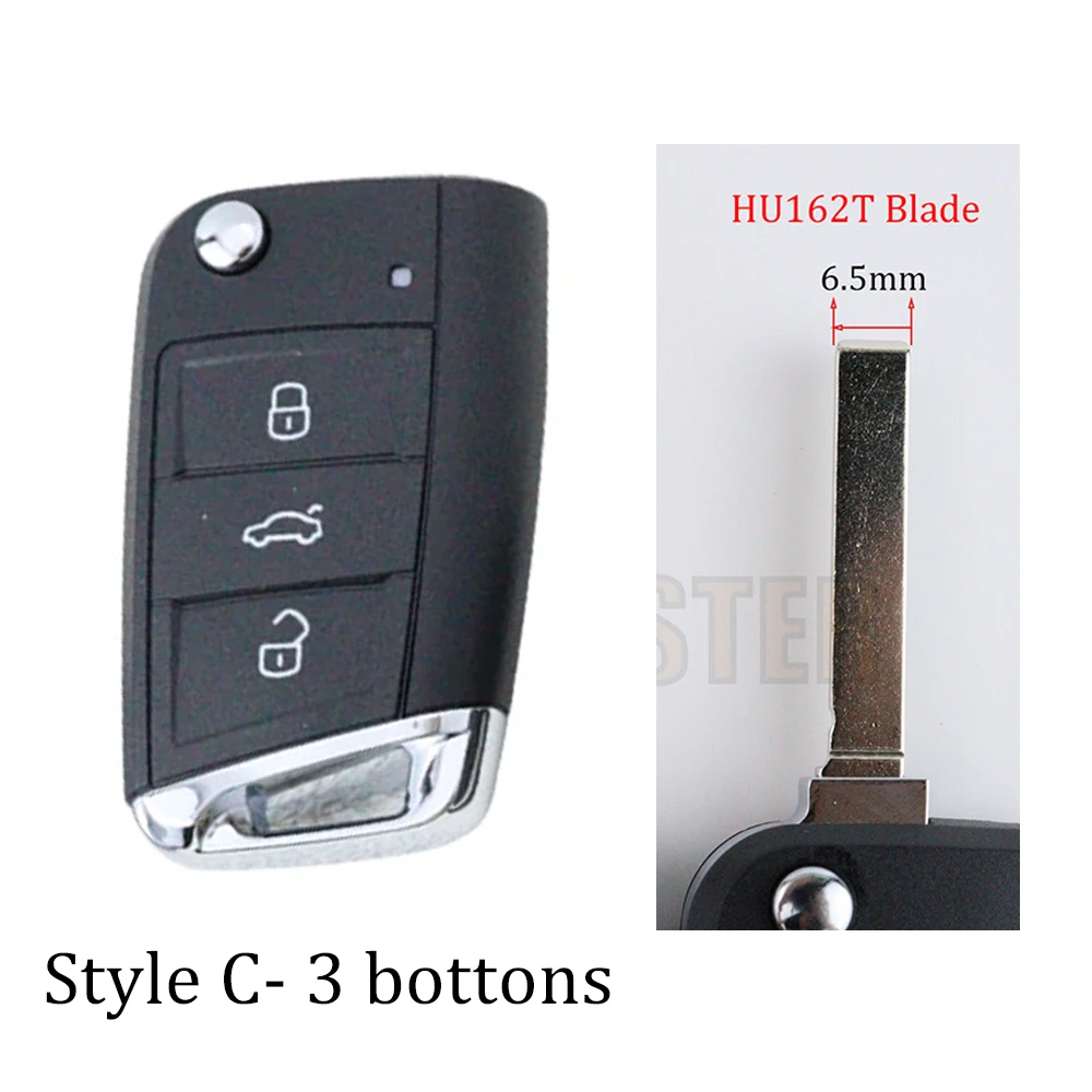 

3 4 кнопки корпуса автомобильного ключа для Volkswagen/VW/Skoda Golf 7 4 5 Mk4 6 Octavia для Seat Leon Ibiza Altea Mqb Shell