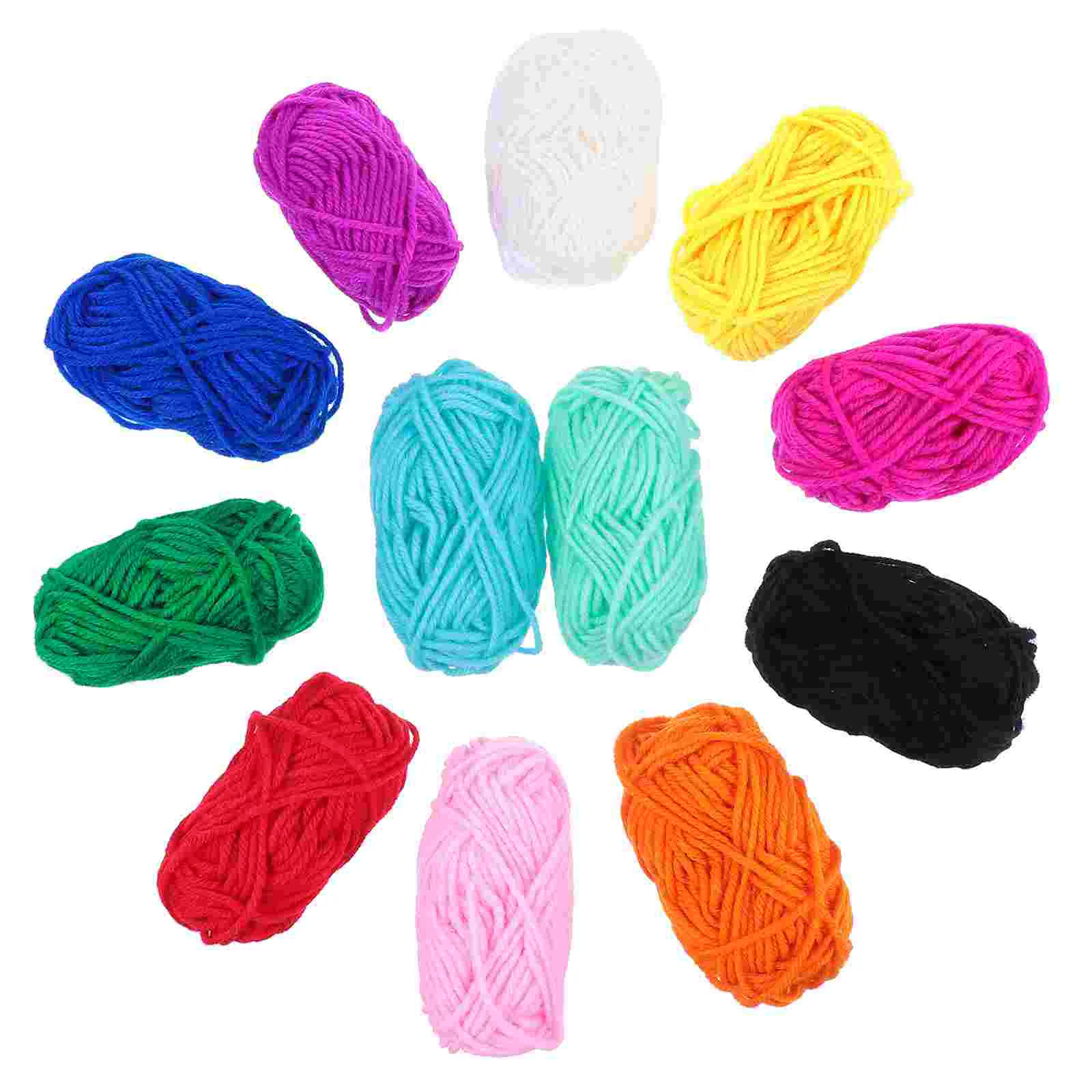 

Yarn Crochet Knitting Cotton Wool Acrylic Thread Mini Skeins Sweater Bulky Weaving Sock Kit Blanket Starter Blend Making Bulk