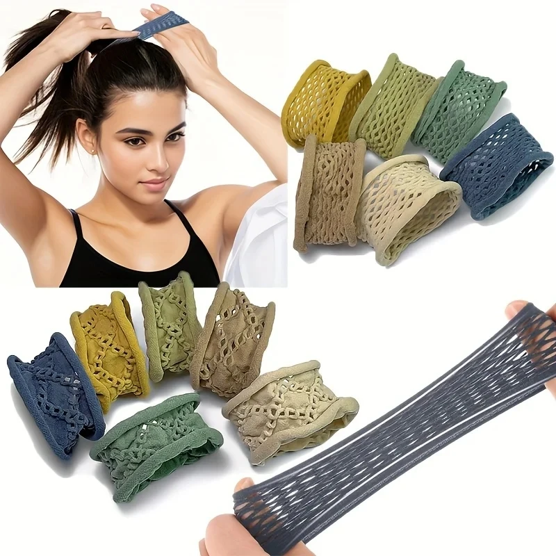 6 шт./комплект женские нейлоновые эластичные Завязки для волос