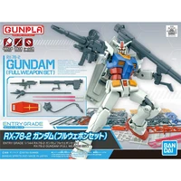 original bandai gundam model eg 1144 rx 78 2 gundam full weapon set assemble model action figures