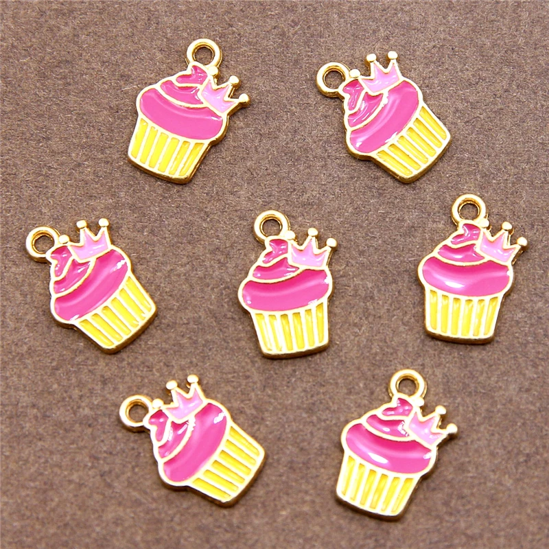 6 шт. эмалированная Маргаритка цветок кондитерский зонт подвеска для ювелирных