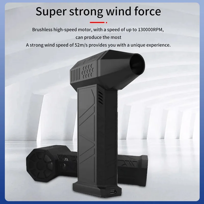 X3 Violent Blower Ручной турбовентилятор Бесщеточный двигатель 52M/S Мини Fan 130000 Мощный