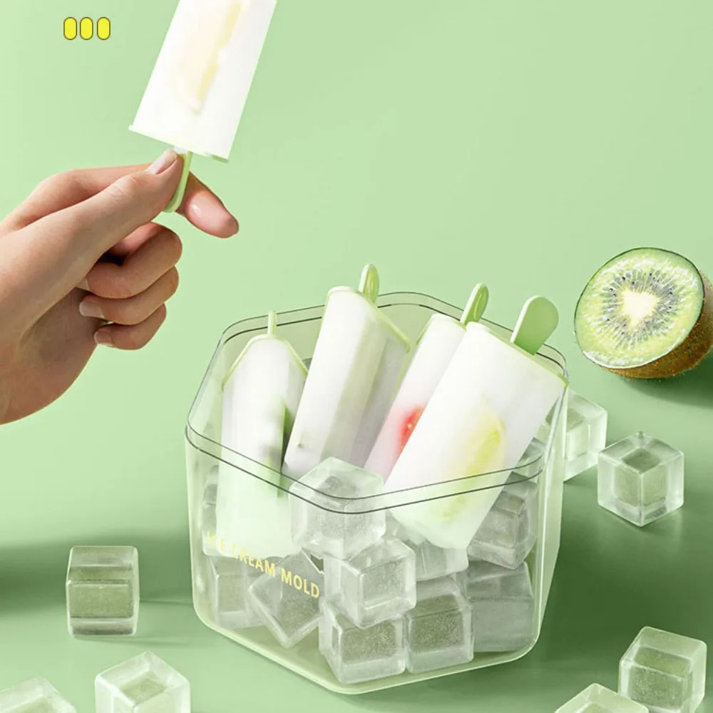

Easily Release Ice Cream Mold Tricolor Ice Cream Simple for Children