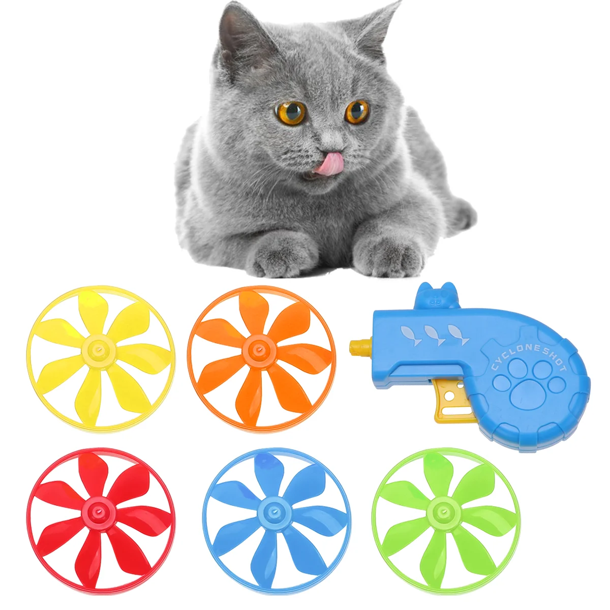 

Cat Toy Fetch Toys Pet Cats Dog Interactive Disc Flying Indoor Tracks Puppy Chasing Wheel Catch Shooter Dancer Exerciser