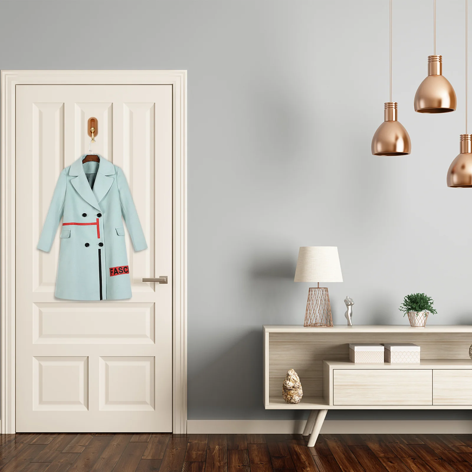 

Hooks Wall Hanger Hanging Coat Hook Hat Sticky Kitchen Holder Clothing Utensil Decorative Vertical Rack Key