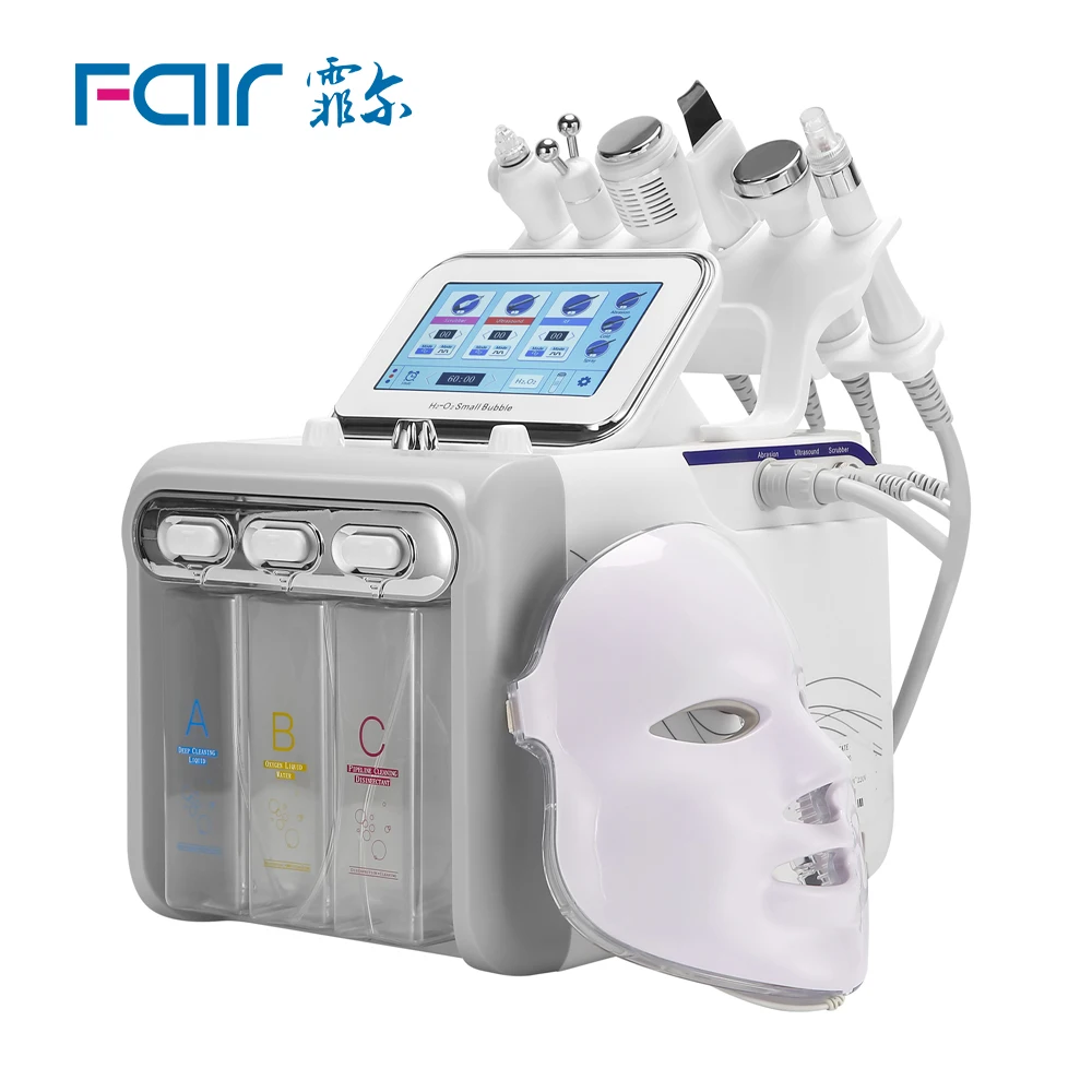 

Портативный 7 в 1 с маркировкой Hydra, кислородный Малый пузырьковый аппарат для лица, машина для дермабразии Mocro, косметическое оборудование для очистки лица