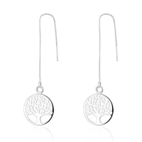 silver earring exquisite fashion earrings the tree of life