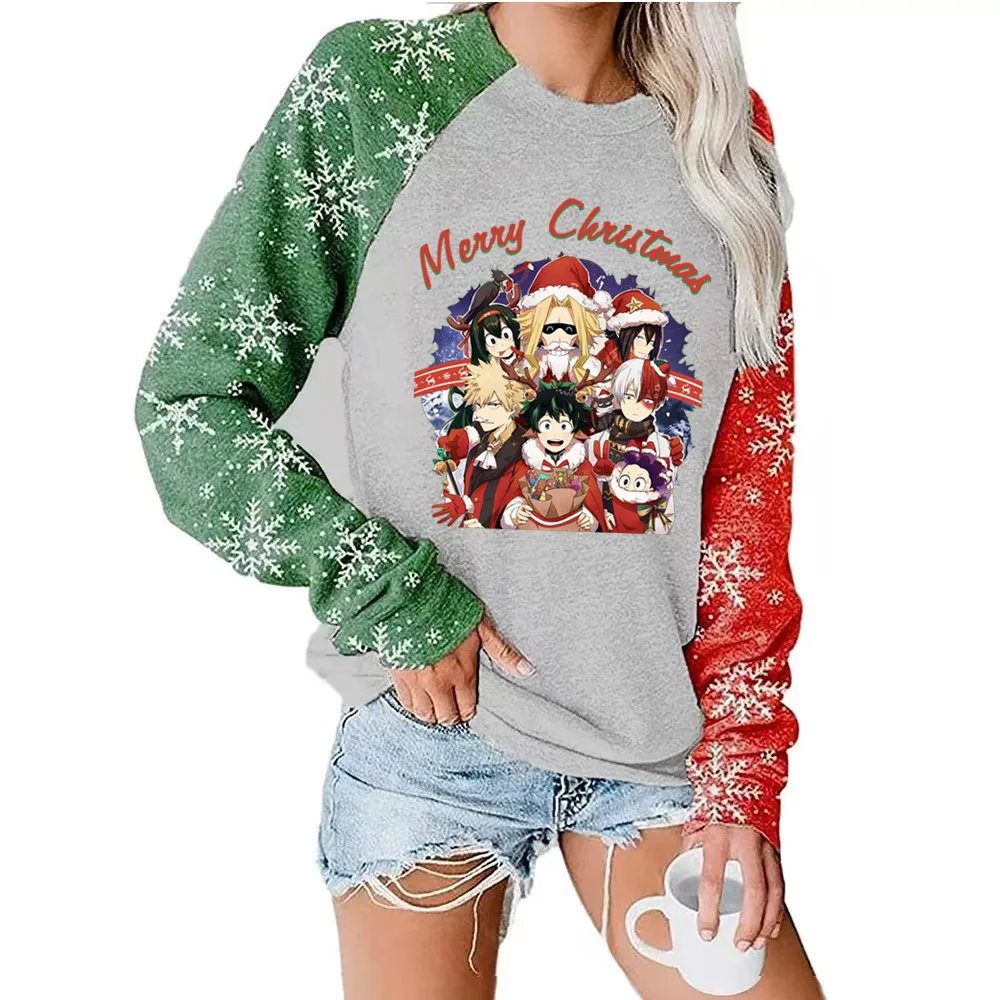 

Женский свитшот с длинным рукавом и графическим принтом