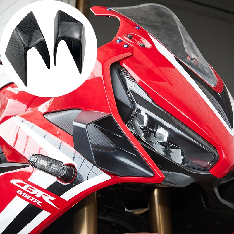 

CarDutiful Motorcycle Fairing Winglets Side Wing Protection Cover for HONDA CBR500R CBR650R CBR1000RR 2019-2021