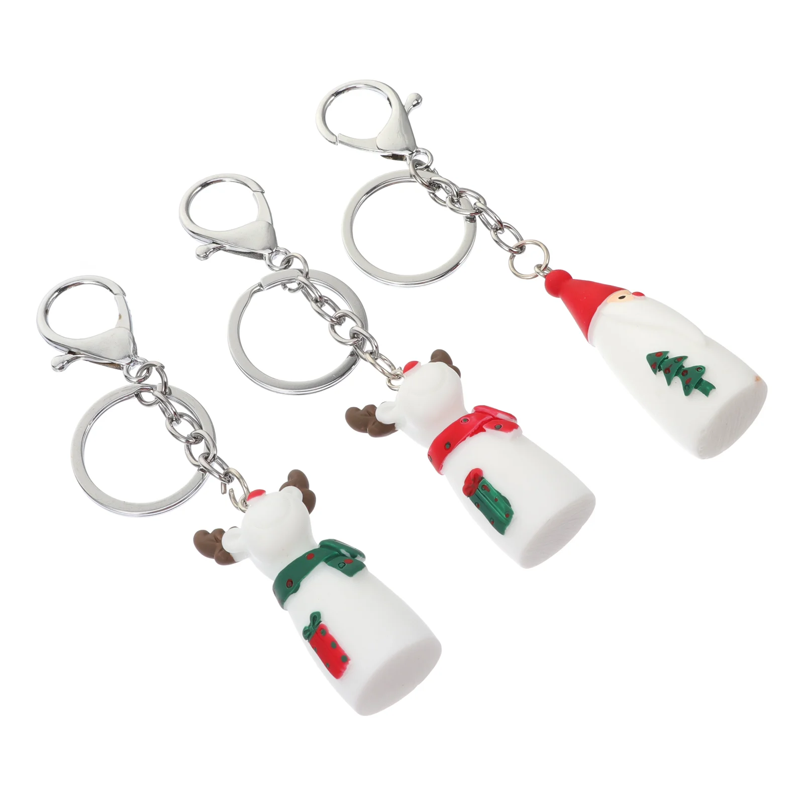 

Key Keychain Santa Claus Christmassnowman Fobkeyring Fillers Charms Hangingcell Charm Backpack Chain Purse Lanyard Car Handbag