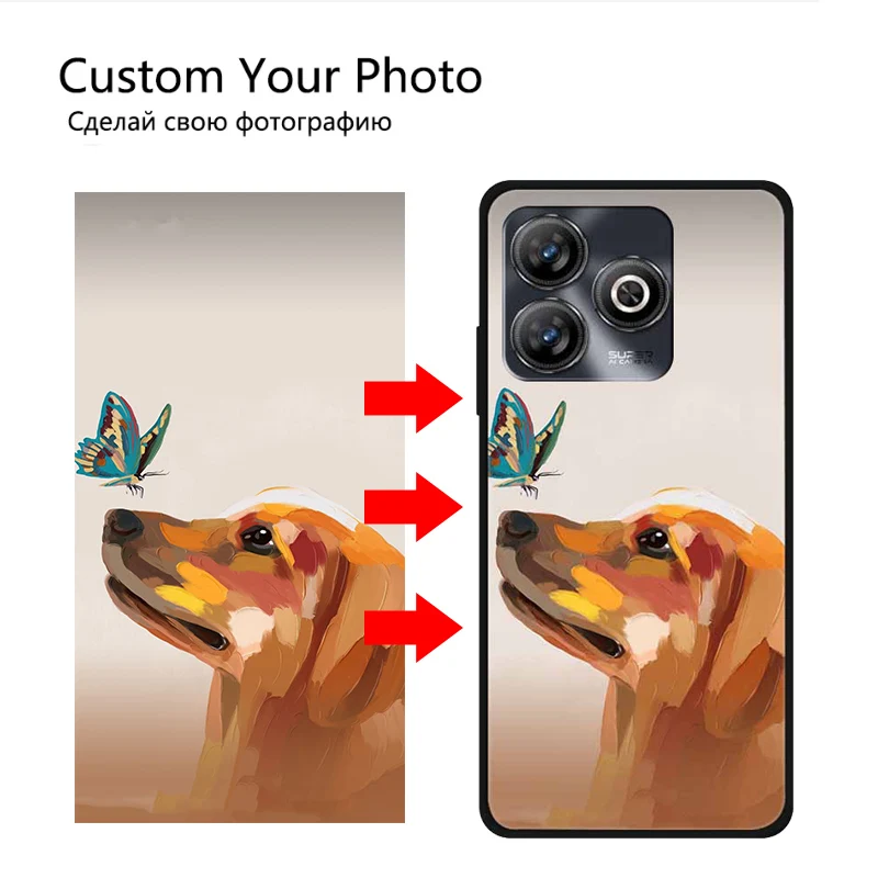 Персонализированные чехлы для телефонов на заказ ZTE Blade A75 4G чехол из ТПУ сделай