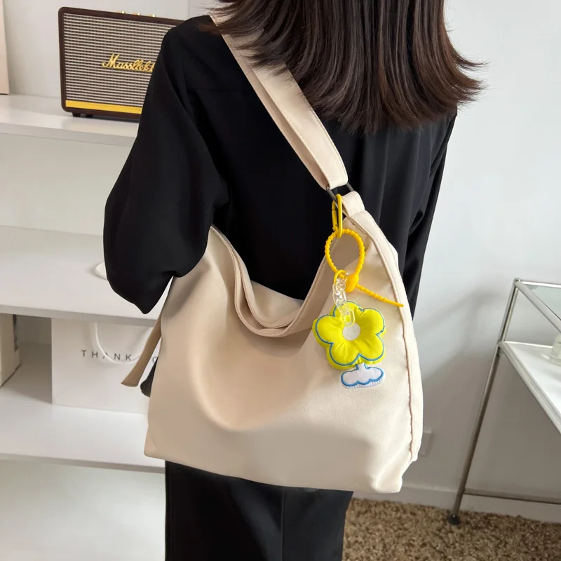 

Холщовые сумки-Хобо Cavans для женщин, большая сумка-тоут через плечо, холщовая сумка-мессенджер для школы, для покупок, ноутбука, учебника