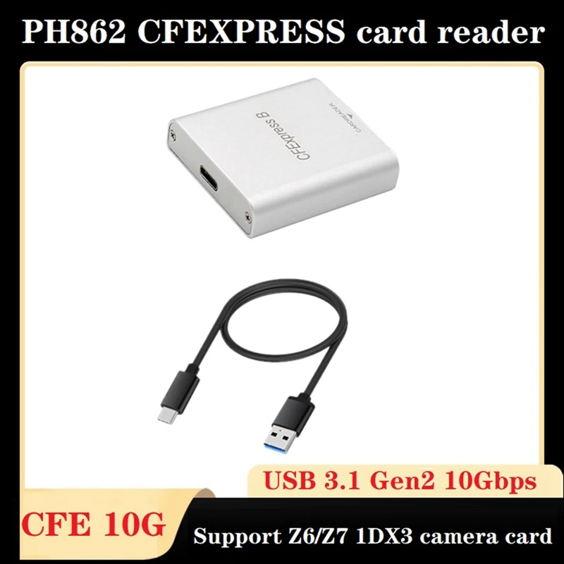 

USB3.1 GEN 2 10Gbps Card Reader High-Speed Laptop Card Reader For Z6/Z7 1DX3 Cameras Card