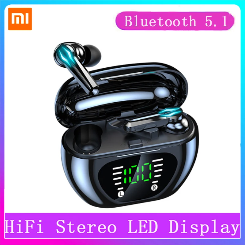 

Оригинальная беспроводная гарнитура Xiaomi, Bluetooth 2000, наушники с шумоподавлением, стереонаушники для геймеров, со светодиодным дисплеем, 5,1 мАч